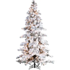 Stocking / Skirt^Gerson Sterling 7.5' Heavy Flocked Layered Spruce