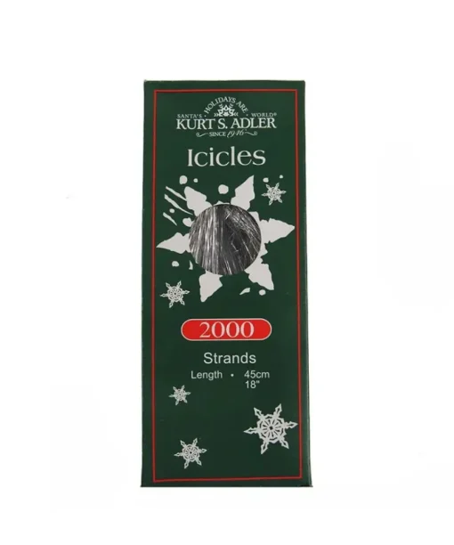 Kurt S Adler 2000 Silver Tinsel Icicle Strands, C1687S, Kurt Adler Cheap