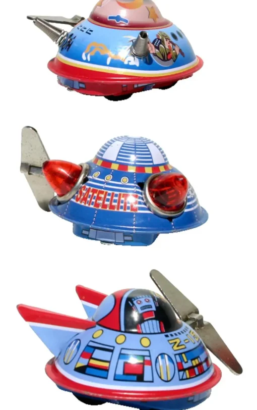Stocking / Skirt^Alexander Taron 3 Space Ships, Collectible Tin Toy, Ms633