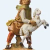 Fontanini Aaron Shepherd With Sheep 5", , 72563 Fashion