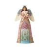 Easter^Enesco Angel With Cross And Lilies