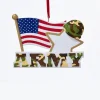 Kurt S Adler Army With American Flag Ornament For Personalization Cheap