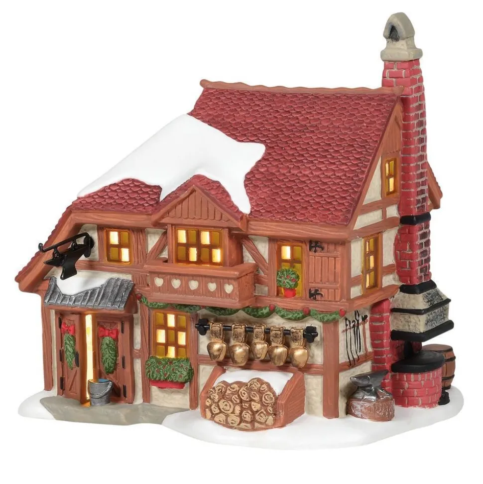 Department 56 Av, Alpine Cowbell Forge, 6005374, Alpine Village Best Sale