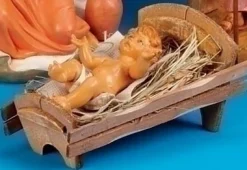 Stocking / Skirt^Fontanini Baby Jesus W/Manger 18", , 53713