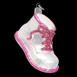 Stocking / Skirt^Old World Christmas Baby Shoes