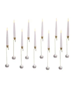 Kurt S Adler Battery-Operated Candle With Glass Weight Light Set, Bat0001, Kurt Adler Fashion