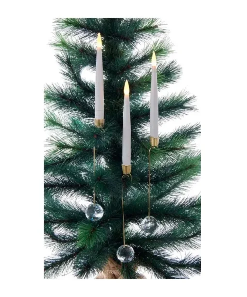 Kurt S Adler Battery-Operated Candle With Glass Weight Light Set, Bat0001, Kurt Adler Store