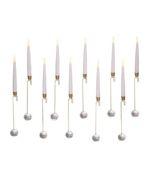 Kurt S Adler Battery-Operated Candle With Glass Weight Light Set, Bat0001, Kurt Adler Store