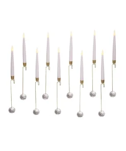 Stocking / Skirt^Kurt S Adler Battery-Operated Candle With Glass Weight Light Set, Bat0001, Kurt Adler