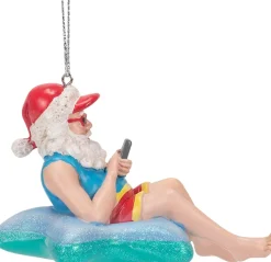 Kurt S Adler Beach Santa In Starfish Float Christmas Ornament, E0467, Kurt Adler Sale