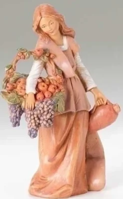 Stocking / Skirt^Fontanini Bethany Woman With Grapes 5", , 57526