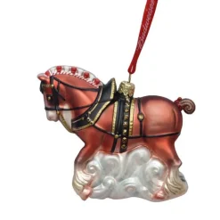 Stocking / Skirt^Kurt S Adler Budweiser Glass Horse Ornament Ab4152