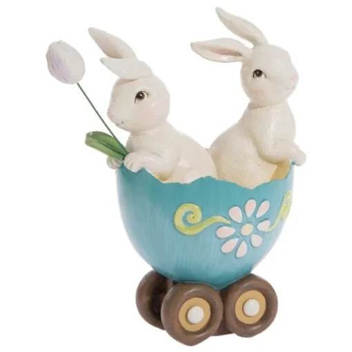 Stocking / Skirt^Raz Bunnies In Egg Cart