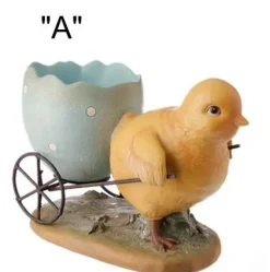 Easter^Raz Bunny Or Chick With Wagon