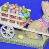 Midwest Importers Bunny Pullinng A Cart Of Eggs Clearance