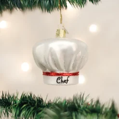 Blown Glass^Old World Christmas Chef's Hat