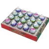 Stocking / Skirt^Shiny Brite Christmas Brites 1.25" 20 Count Decorated Rounds