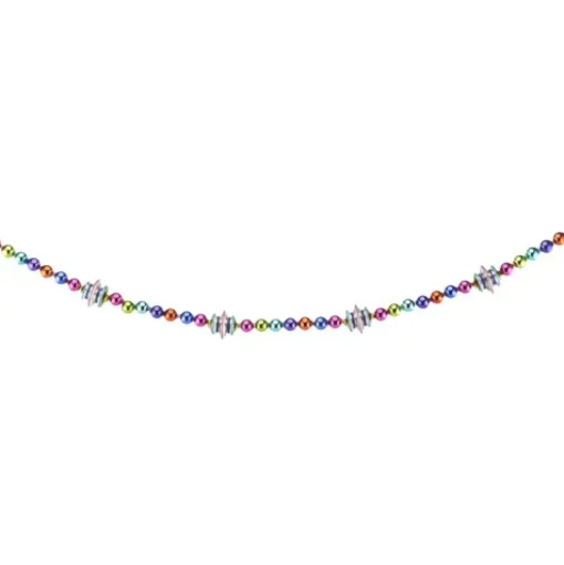 Blown Glass^Shiny Brite Christmas Brites 7' Figural Garland