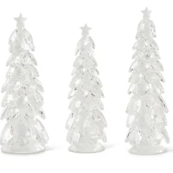 Stocking / Skirt^K & K Interiors Christmas Trees W/Star , Crystal Tear Drop Set/3