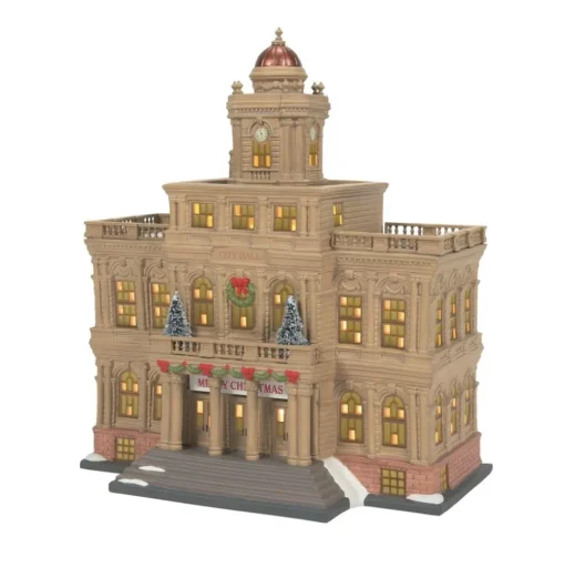 Department 56 Cic, City Hal, 6011382, Christmas In The City Shop