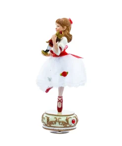 Resin^Kurt S Adler Clara With Nutcracker/Musical, F0309, Kurt Adler