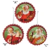 Kurt S Adler Coca-Cola® Santa Bottle Cap Ornaments New