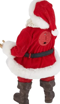 Clothtique/Fabriche Santas^Kurt S Adler Coca-Cola®, Santa With Led Bottle , Cc5192, Fabriche