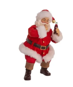 Clothtique/Fabriche Santas^Kurt S Adler Coca-Cola, Sundblom 90Th Anniversary Santa And Dog, 2-Piece Set, Fabriche™ Cc5213