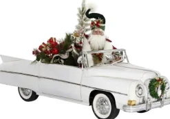 Mark Roberts Convertible Car With Santa By Store