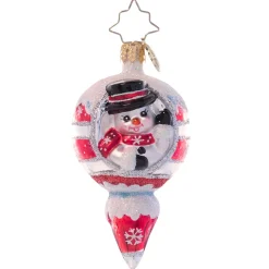 Santas^Christopher Radko Cr, A Frosty Hello Gem, 1021066,