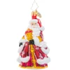 Blown Glass^Christopher Radko Cr, An En-Deer-Ing St. Nick Gem, 1021047, Radko