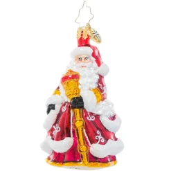 Blown Glass^Christopher Radko Cr, An En-Deer-Ing St. Nick Gem, 1021047, Radko