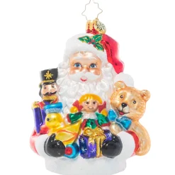 Blown Glass^Christopher Radko Cr, Armload Of Cheer, 1021165, Radko