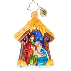 Christopher Radko Cr, Asleep In The Manger Gem, 1020242, Hot