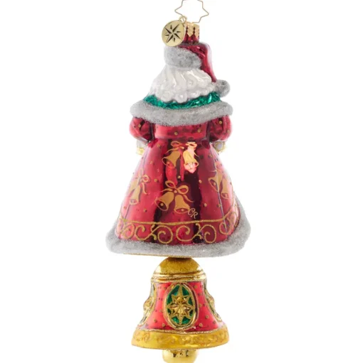 Blown Glass^Christopher Radko Cr, Bells Will Be Ringing Santa, 1021361, Radko