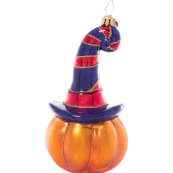 Halloween/Witches^Christopher Radko Cr, Bewitching Jack-O-Lantern, 1021077, Radko