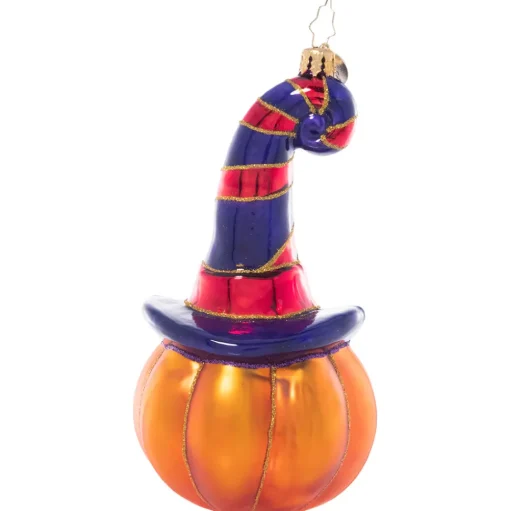 Halloween/Witches^Christopher Radko Cr, Bewitching Jack-O-Lantern, 1021077, Radko
