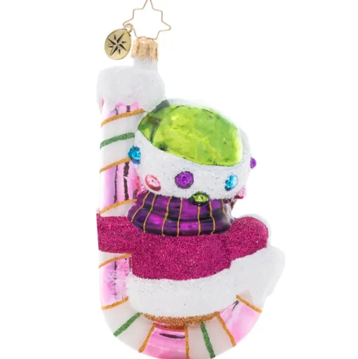 Blown Glass^Christopher Radko Cr, Candy Cane Cutie, 1021563, Radko