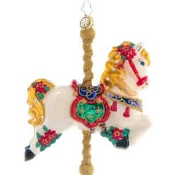 Blown Glass^Christopher Radko Cr, Carousel Ride, 1021458, Radko