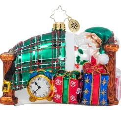 Blown Glass^Christopher Radko Cr, Catching Z's Mr. Claus, 1021093, Radko