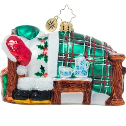 Blown Glass^Christopher Radko Cr, Catching Z's Mr. Claus, 1021093, Radko