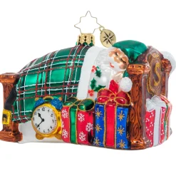 Blown Glass^Christopher Radko Cr, Catching Z's Mr. Claus, 1021093, Radko