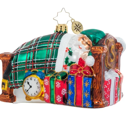 Blown Glass^Christopher Radko Cr, Catching Z's Mr. Claus, 1021093, Radko