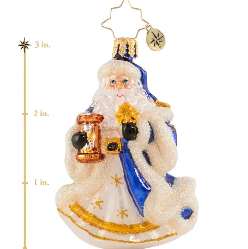Glass^Christopher Radko Cr, Celestial Santa Gem, 1020559,