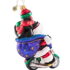 Santas^Christopher Radko Cr, Cheerful Chopper Comrades, 1020805,
