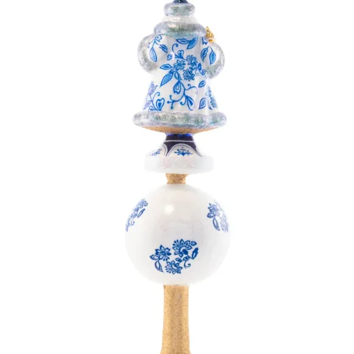 Santas^Christopher Radko Cr, Chinoiserie Elegance Santa Finial, 1021534, Radko
