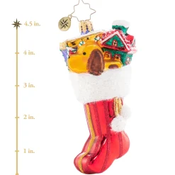 Stocking / Skirt^Christopher Radko Cr, Chock-Full Of Cheer, 1020738,