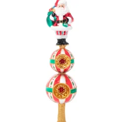Santas^Christopher Radko Cr, Christmas Classics Finial, 1021342, Radko