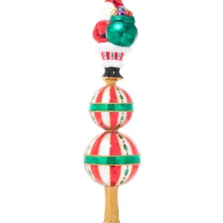 Santas^Christopher Radko Cr, Christmas Classics Finial, 1021342, Radko