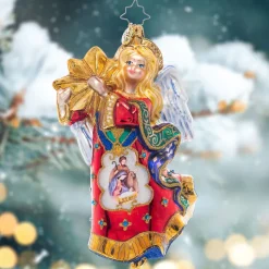 Blown Glass^Christopher Radko Cr, Christmas Star Angel, 1021443, Radko